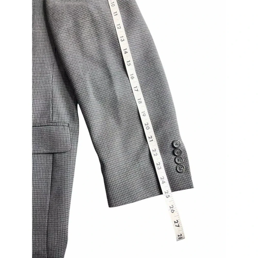 Lauren Ralph Lauren Mens 44R Blazer Wool Jacket Houndstooth Sport Coat